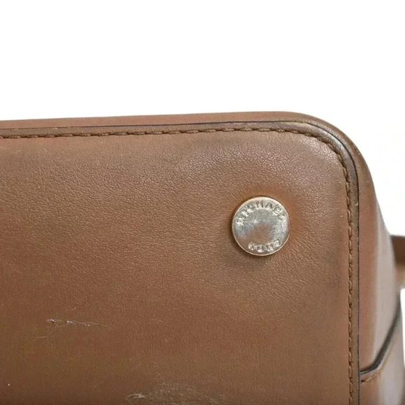 Michael Kors Cary Medium Suede Bucket Bag Purse Brown Shoulder Satchel Crossbody - Picture 11 of 15